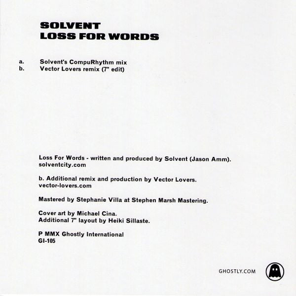 Solvent - Loss For Words - 2010