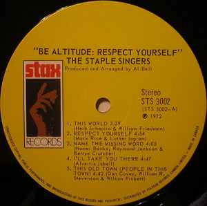 Staple Singers, The - Be Altitude:  Respect Yourself - 1972