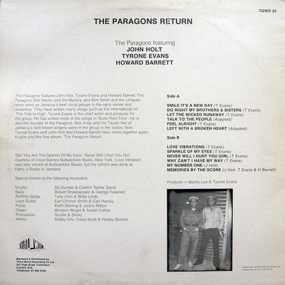 Paragons, The - The Paragons Return - 1981