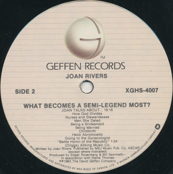 Joan Rivers - What Becomes A Semi-Legend Most? - 1983