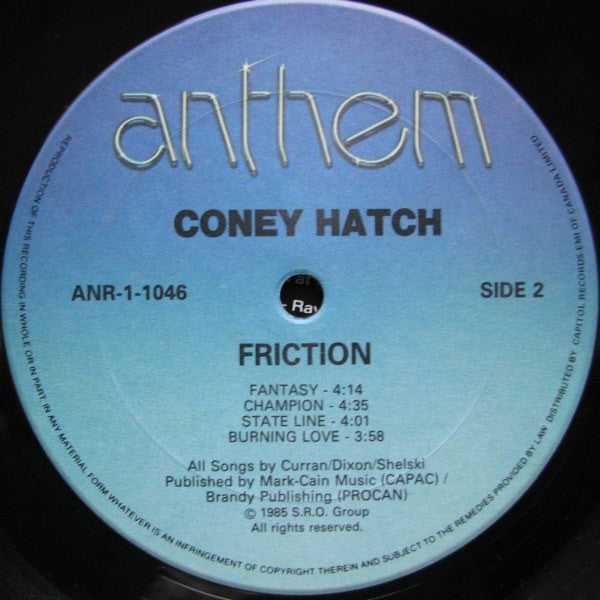Coney Hatch - Friction - 1985