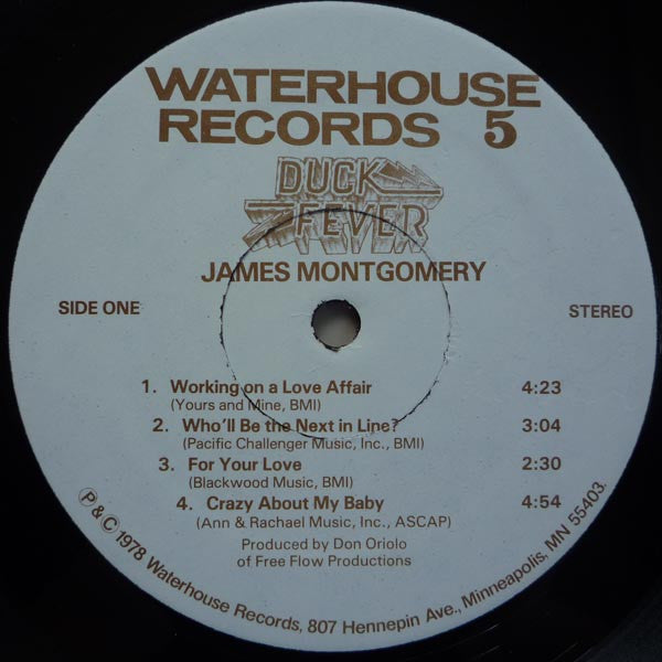 James Montgomery - Duck Fever - 1978