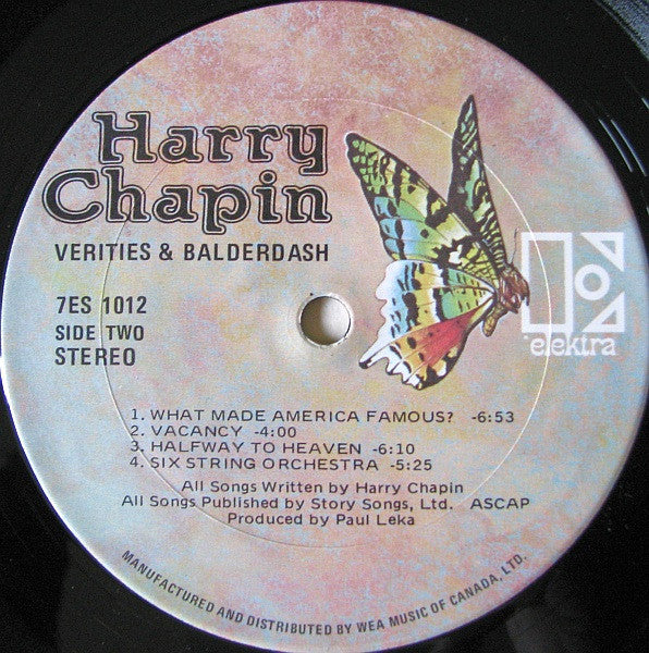 Harry Chapin - Verities & Balderdash - 1974