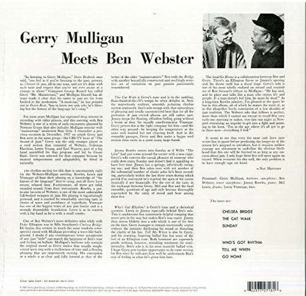 Gerry Mulligan, Ben Webster - Gerry Mulligan Meets Ben Webster - 2019