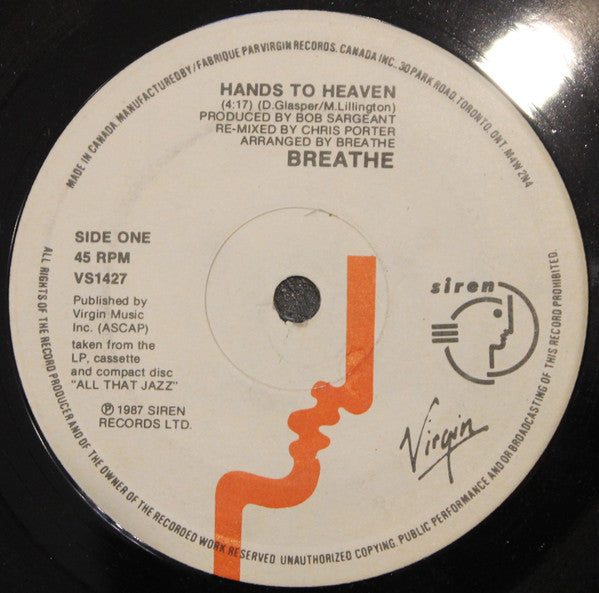 Breathe - Hands To Heaven - 1987