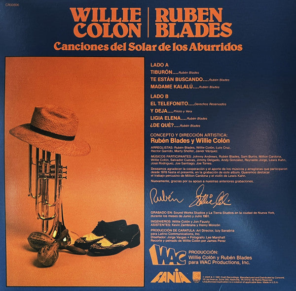 Willie Colón / Ruben Blades - Canciones Del Solar De Los Aburridos - 2025