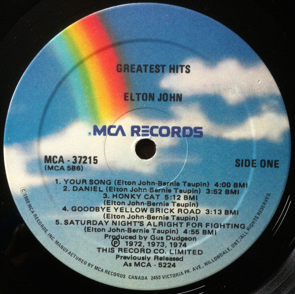 Elton John - Greatest Hits - 1980