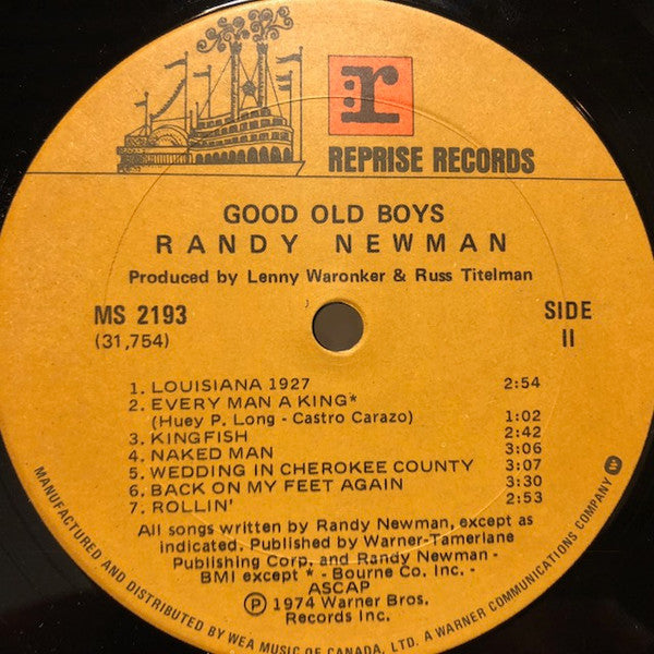 Randy Newman - Good Old Boys -
