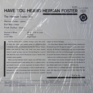 Herman Foster Trio, The - Have You Heard Herman Foster -