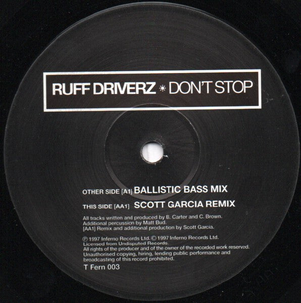 Ruff Driverz - Don't Stop