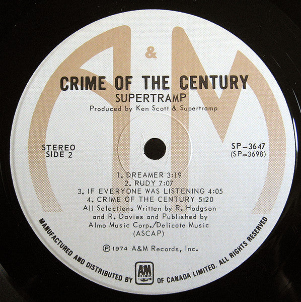 Supertramp - Crime Of The Century -