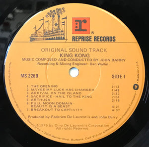 John Barry - King Kong (Original Sound Track) - 1976