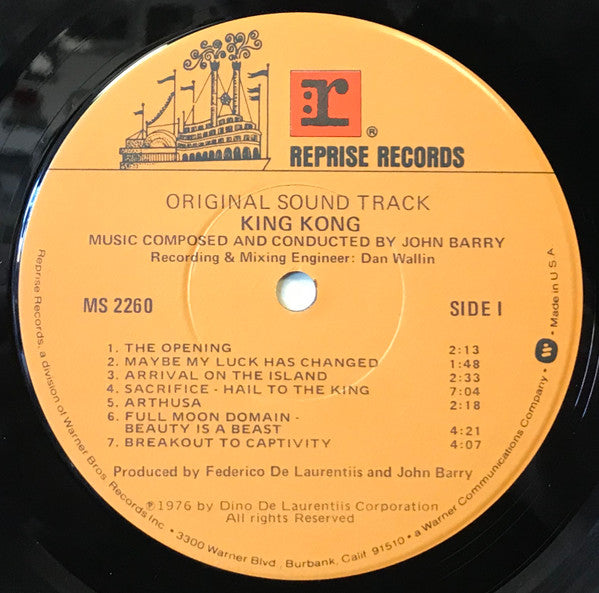 John Barry - King Kong (Original Sound Track) - 1976