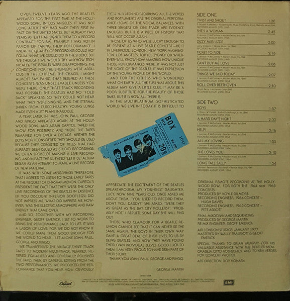 The Beatles - The Beatles At The Hollywood Bowl