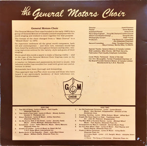 The General Motors Choir - A Gift Of Music Vinyl Record