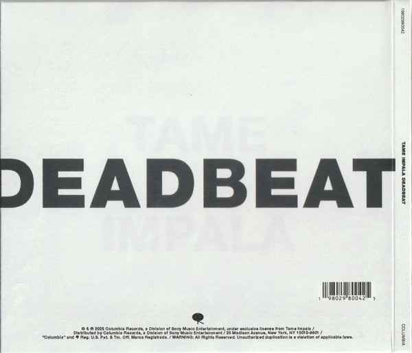 Tame Impala - Deadbeat (CD) - 2025