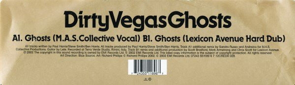 Dirty Vegas - Ghosts