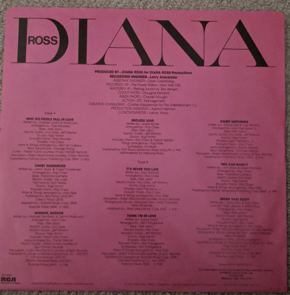 Diana Ross - Why Do Fools Fall In Love Vinyl Record