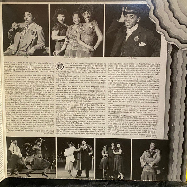 "Ain't Misbehavin'" Original Broadway Cast - Ain't Misbehavin': The New Fats Waller Musical Show - 1978