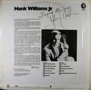 Hank Williams, Jr. - Singing My Songs (Johnny Cash) Vinyl Record