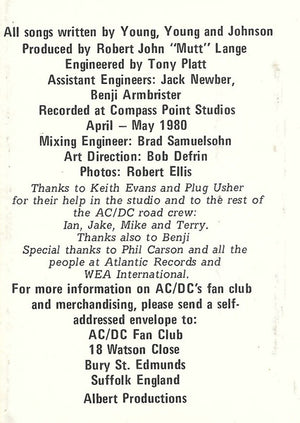 AC/DC - Back In Black -