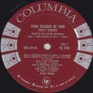Polly Bergen - Polly Bergen's Four Seasons Of Love - 1960