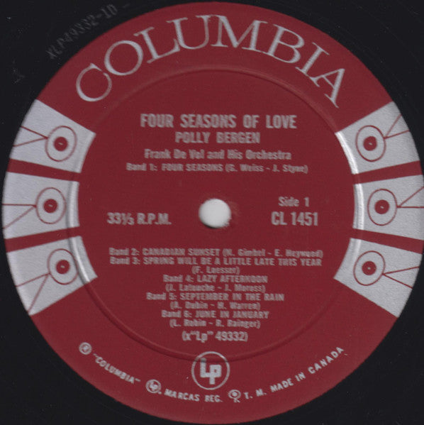 Polly Bergen - Polly Bergen's Four Seasons Of Love - 1960