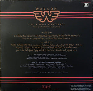 Waylon Jennings - I've Always Been Crazy Vinyl Record