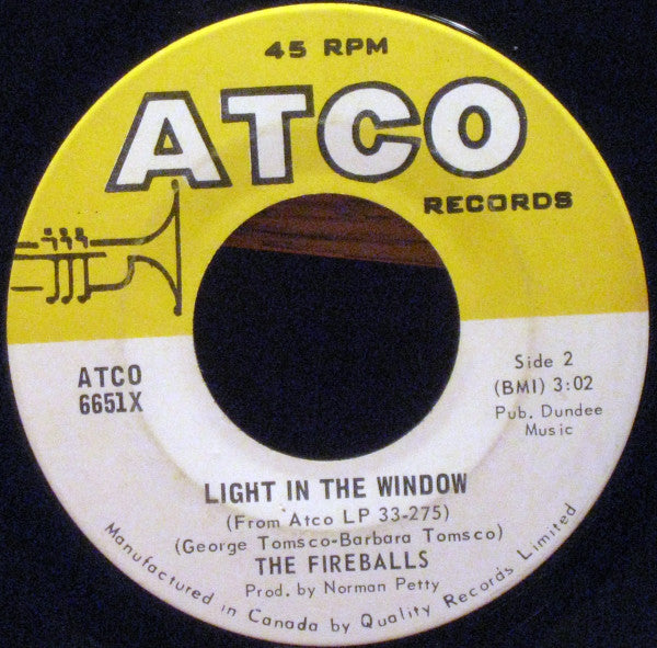 Fireballs, The - Long Green / Light In The Window - 1969