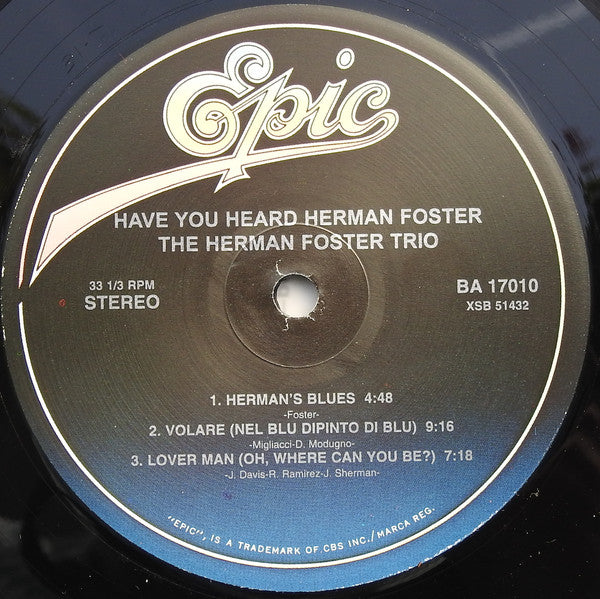 Herman Foster Trio, The - Have You Heard Herman Foster -