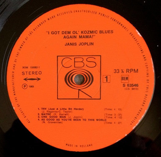 Janis Joplin - I Got Dem Ol' Kozmic Blues Again Mama! -
