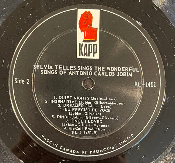 Sylvia Telles - Sylvia Telles Sings The Wonderful Songs Of Antonio Carlos Jobim - 1966