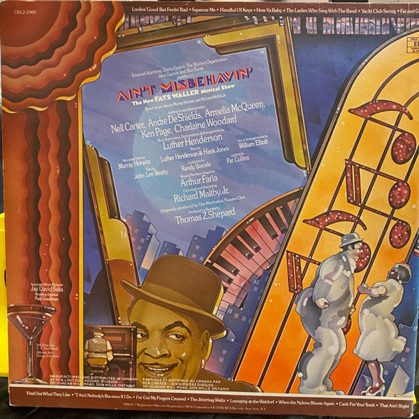 "Ain't Misbehavin'" Original Broadway Cast - Ain't Misbehavin': The New Fats Waller Musical Show - 1978
