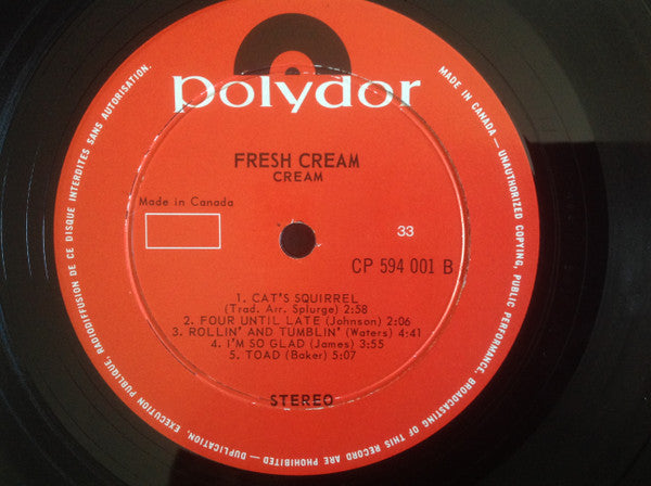 Cream - Fresh Cream - 1966