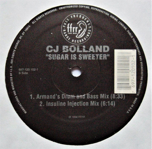 CJ Bolland - Sugar Is Sweeter