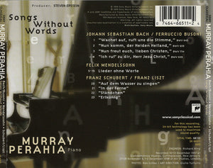 Murray Perahia - Songs Without Words (CD) - 1999