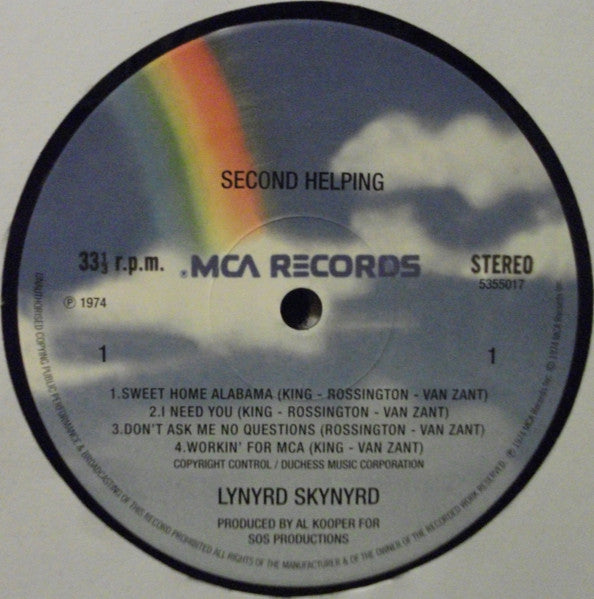 Lynyrd Skynyrd - Second Helping Vinyl Record