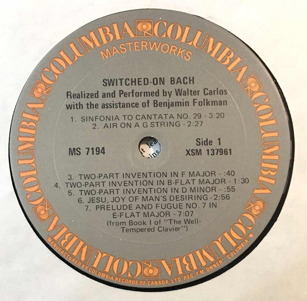 Walter Carlos - Switched-On Bach -