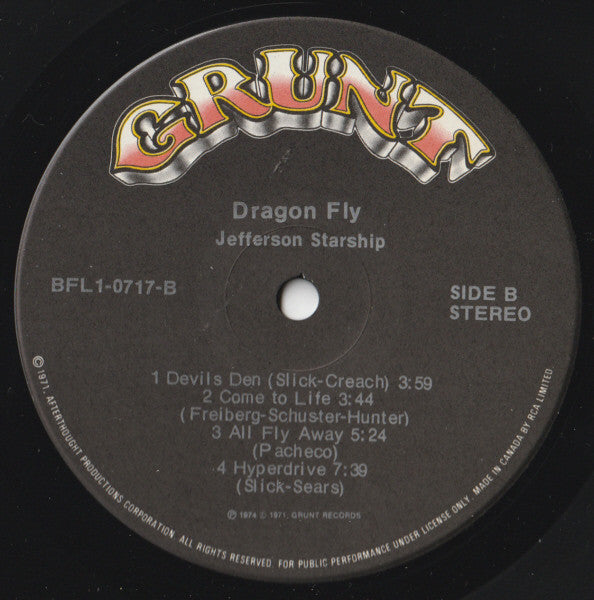 Jefferson Starship - Dragon Fly - 1974