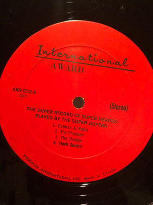 The Super Dupers - The Super Duper Record Of Super Heroes