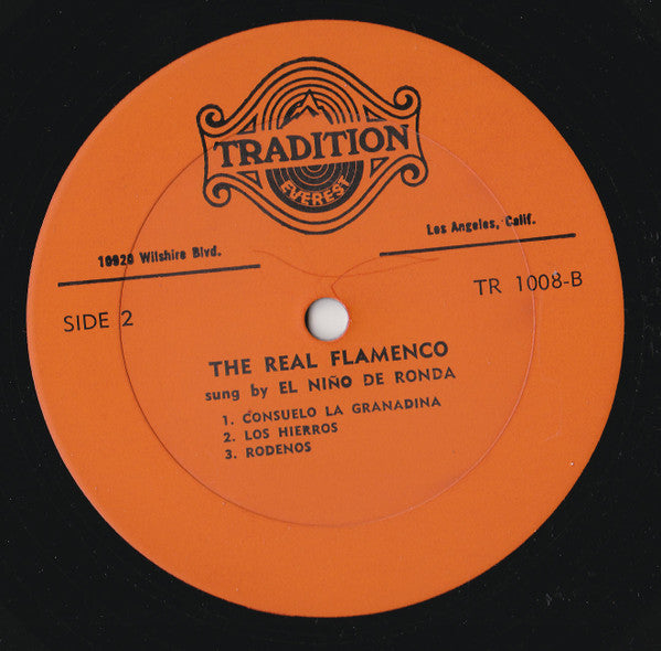 El Nino De Ronda -  Sings The Real Flamenco -