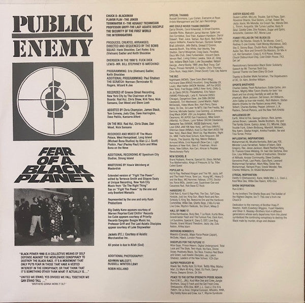 Public Enemy - Fear Of A Black Planet - 2018