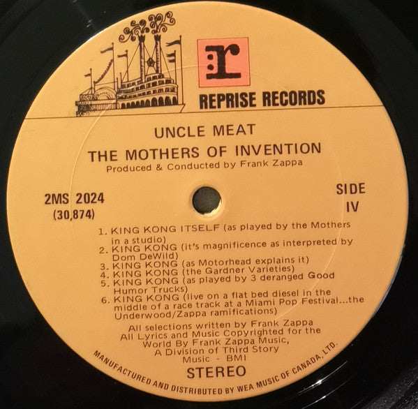 The Mothers Of Invention - Uncle Meat Vinyl Record