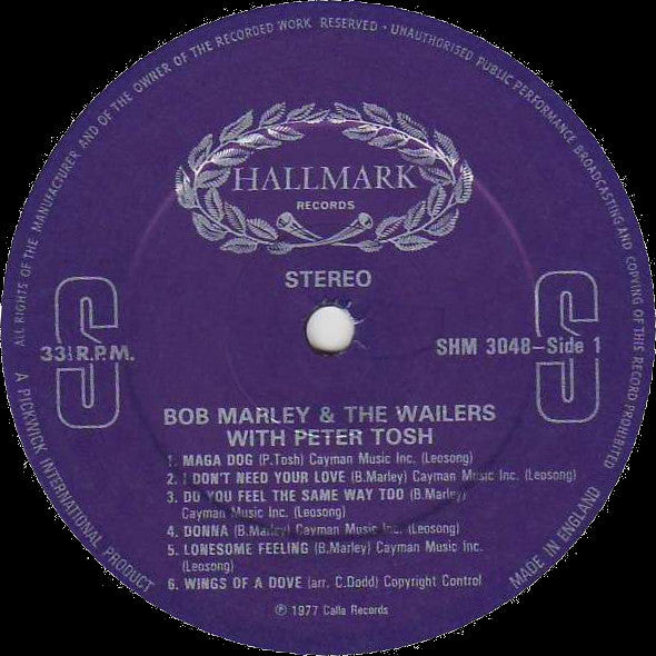 Bob Marley & The Wailers - Bob Marley & The Wailers With Peter Tosh