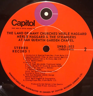 Merle Haggard - The Land Of Many Churches Vinyl Record