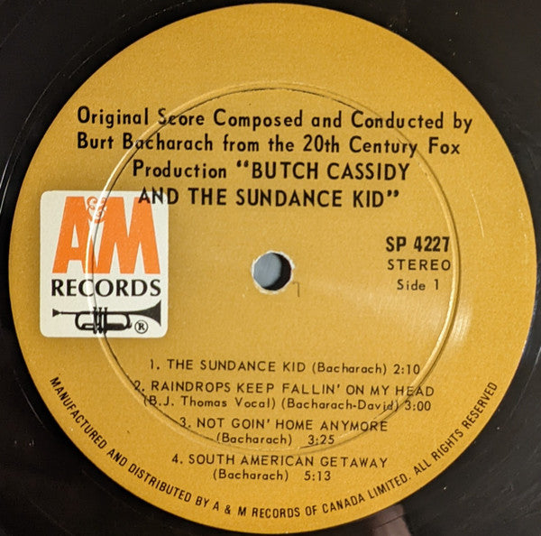 Burt Bacharach - Butch Cassidy And The Sundance Kid - 1970