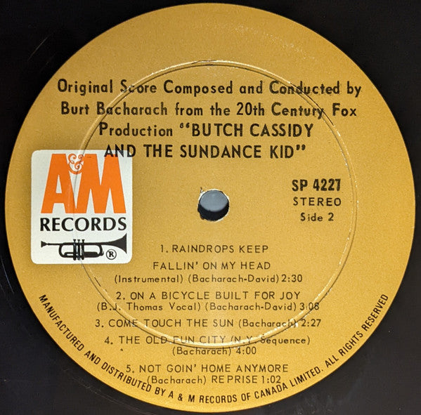 Burt Bacharach - Butch Cassidy And The Sundance Kid - 1970