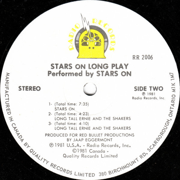 Stars On 45 / Long Tall Ernie And The Shakers - Stars On Long Play - 1981