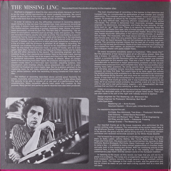 Lincoln Mayorga And Distinguished Colleagues - The Missing Linc (Volume II ) - 1972