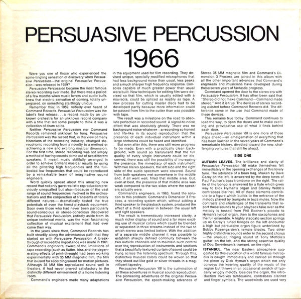 Various - Persuasive Percussion - 1966 Vinyl Record